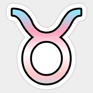 Taurus Trans Pride Symbol Sticker